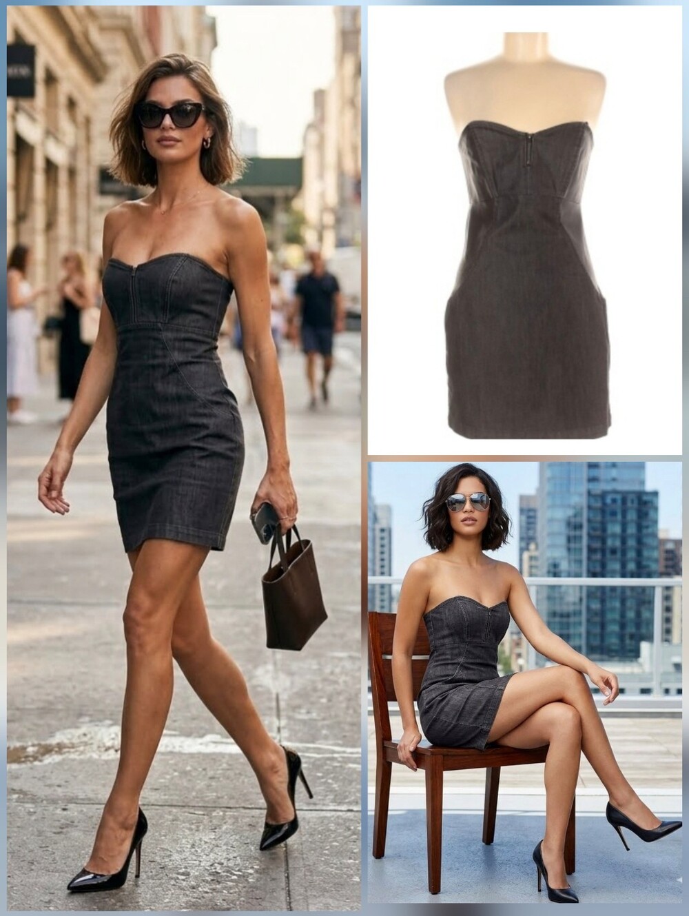 🩵BCBGeneration NWT black dress vegan leather 🤍Med